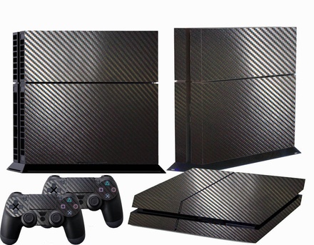 PS4 Textured Carbon Fiber Skin (Console + Controller)
